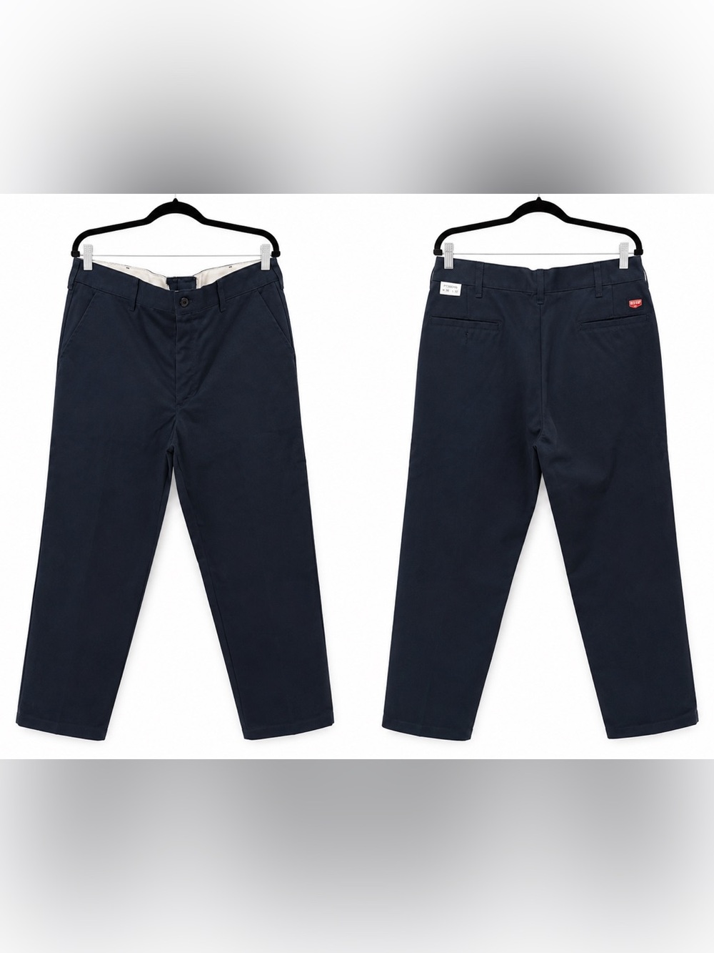 Red Kap Men's Navy Chino Pants - Classic Straight Fit